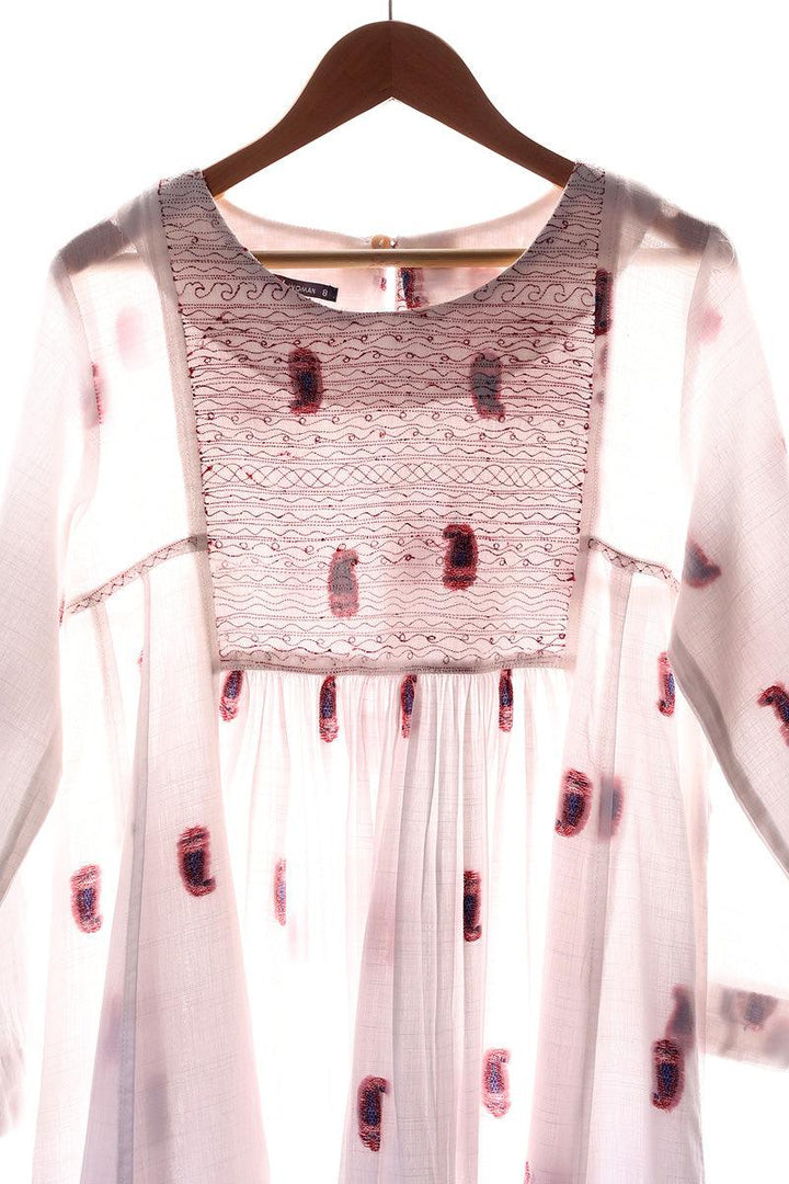 Generation - Feeling Cute Flared Frock - White - 1 Piece