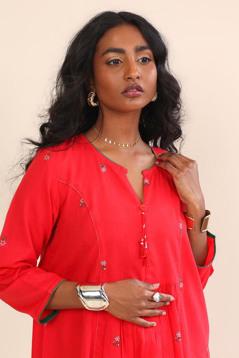 Generation - Feeling Cute Scarlet Shirt - Red - 2 Piece