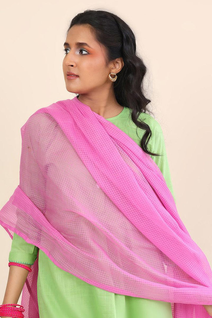 Generation - 1 Piece - Micro Check Dupatta - Cotton