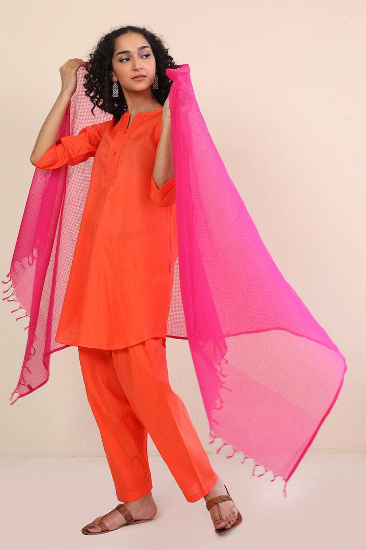 Generation - Barbie Dupatta - 1 Piece - Pink - Cotton
