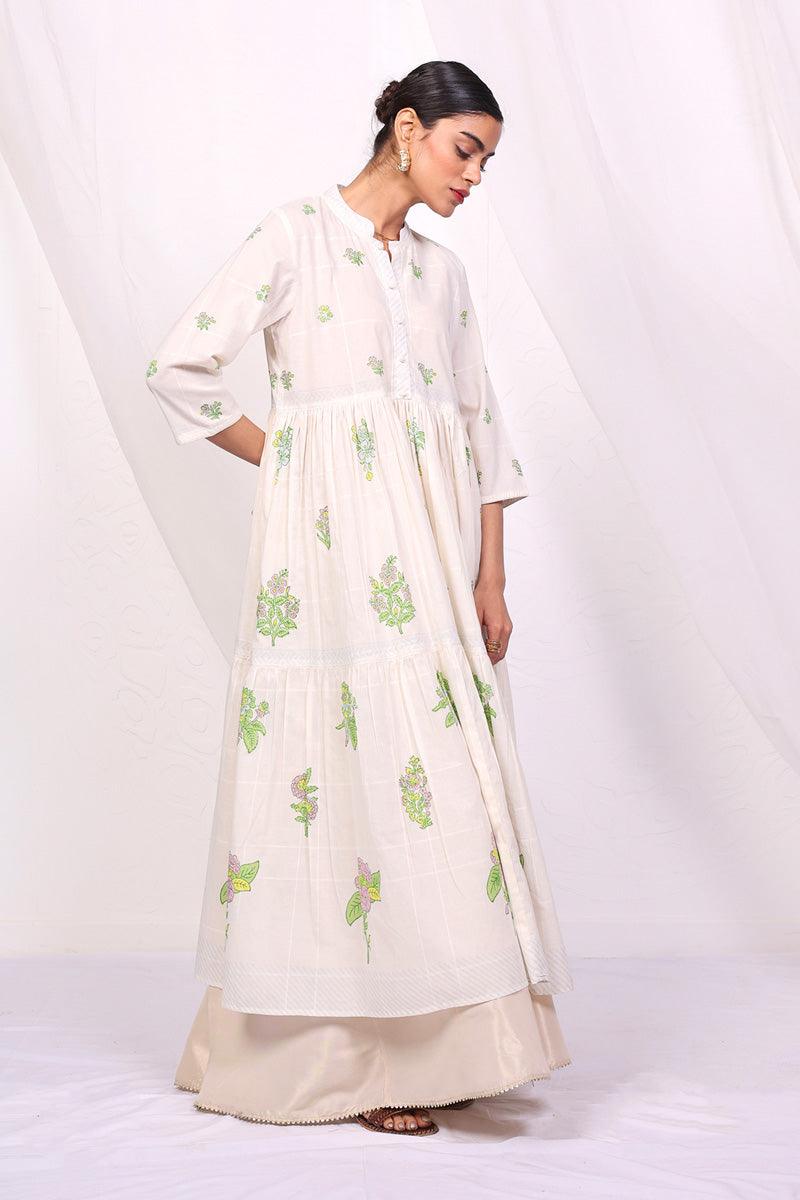 Generation - Tropic Splendour Tiered Dress - Off White - 1 Piece