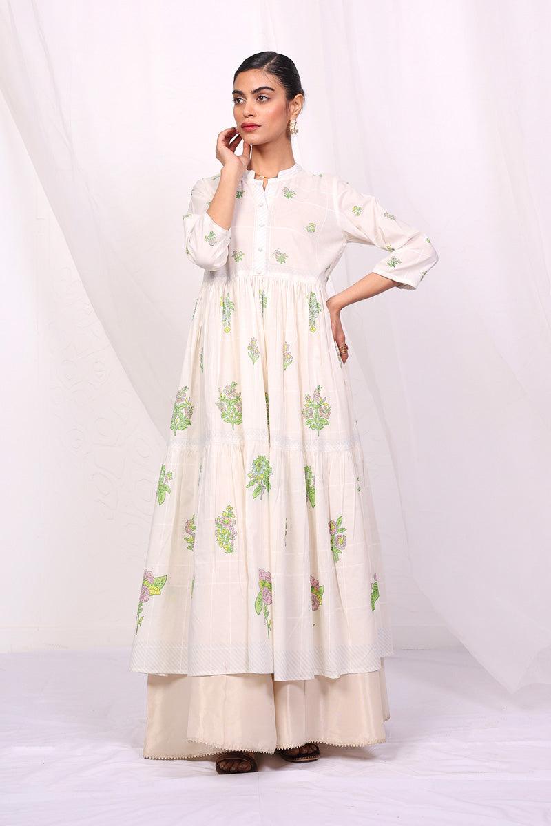 Generation - Tropic Splendour Tiered Dress - Off White - 1 Piece