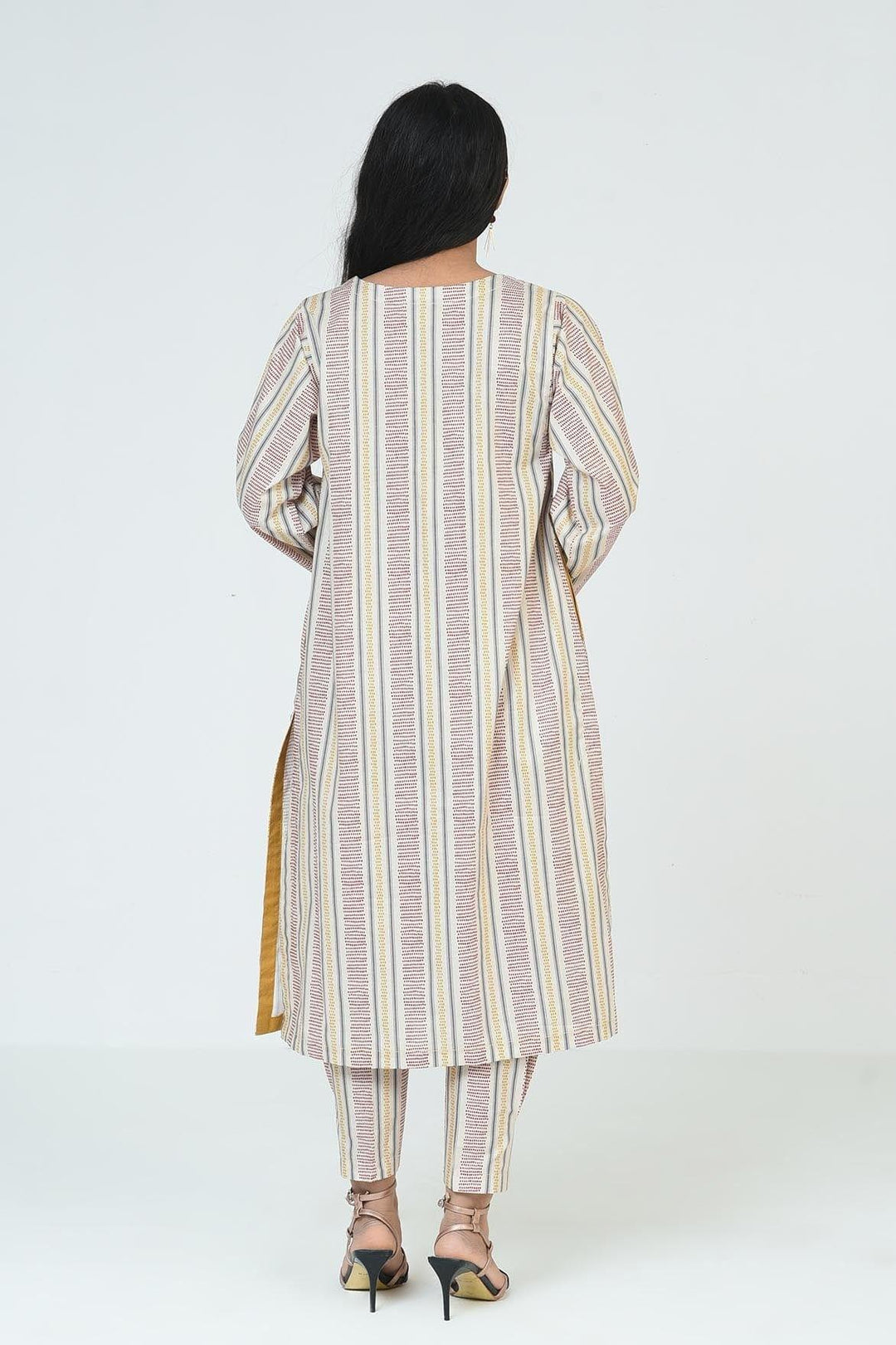 Mizaj | Geometra | 2 Pc | Unstitched | Cambric Shirt & Trouser | S2CB-22095995 - Studio by TCS