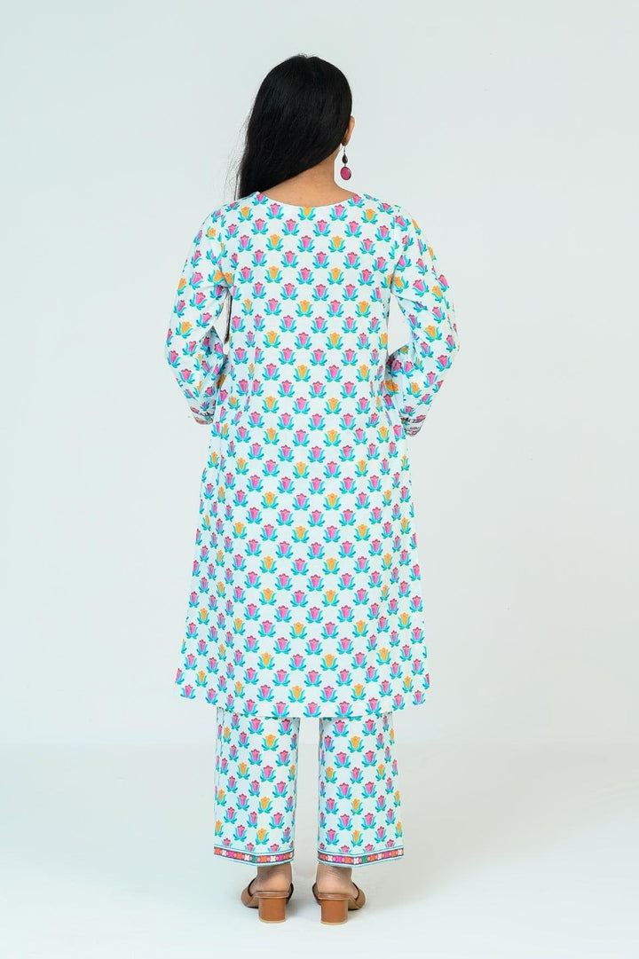 Mizaj | Bloomberry | 2 Pc | Unstitched | Cambric Shirt & Trouser | S2CB-22096003 - Studio by TCS
