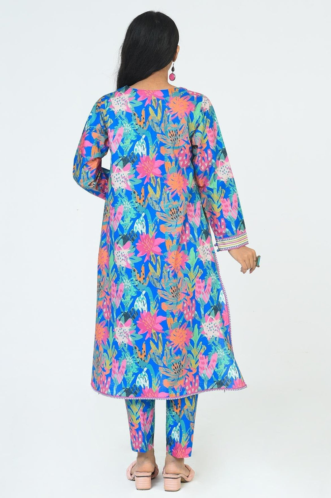 Mizaj | Tropical Scent | 2 Pc | Unstitched | Cambric Shirt & Trouser | S2CB-22096008 - Studio by TCS