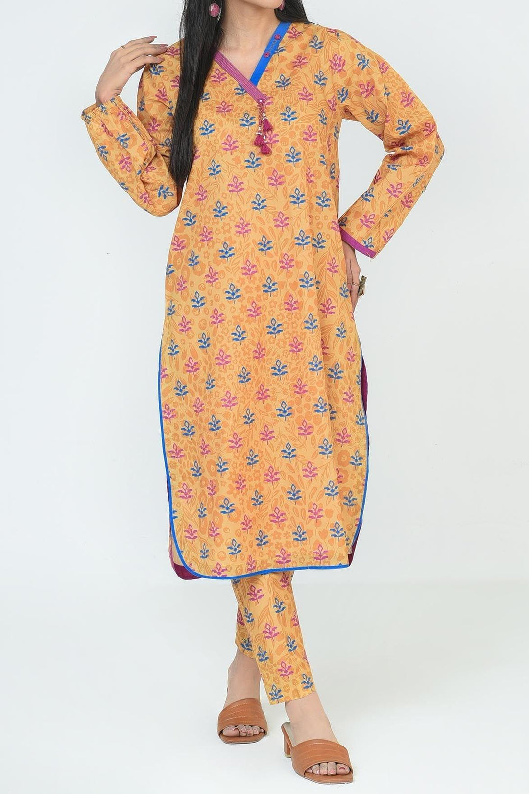 Mizaj | Core | 2 Pc | Unstitched | Cambric Shirt & Trouser | S2CB-22096013 - Studio by TCS