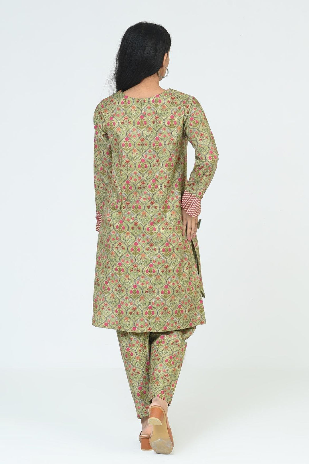 Mizaj | Pistachio | 2 Pc | Unstitched | Cambric Shirt & Trouser | S2CB-22096014 - Studio by TCS