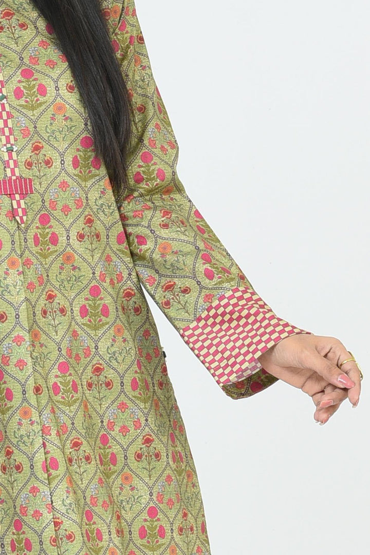 Mizaj | Pistachio | 2 Pc | Unstitched | Cambric Shirt & Trouser | S2CB-22096014 - Studio by TCS