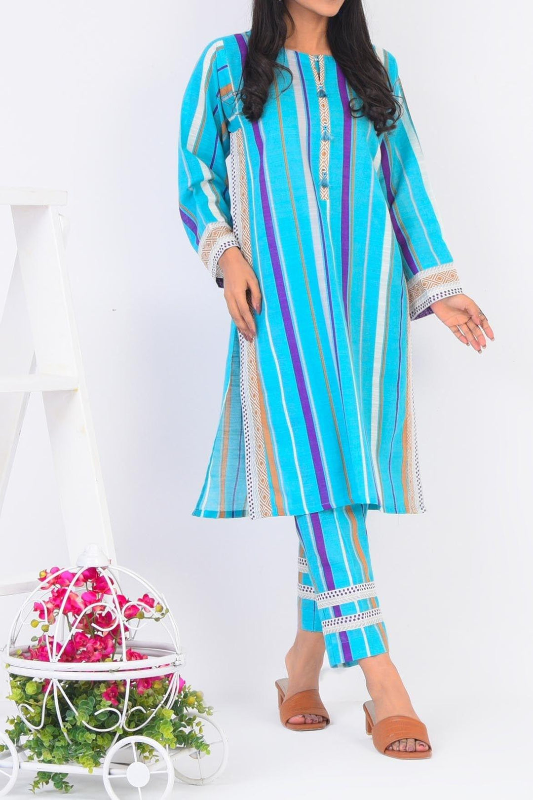 Mizaj | 2 Pc | Unstitched | Khaddar Shirt & Trouser | S2K-22096188 - Studio by TCS
