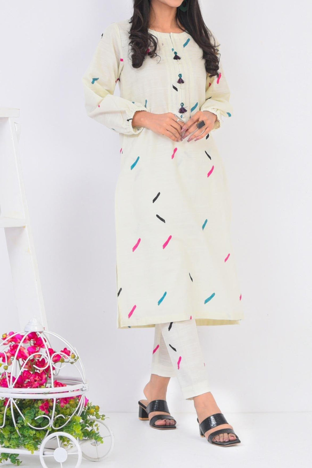 Mizaj | 2 Pc | Unstitched | Khaddar Shirt & Trouser | S2K-22096196 - Studio by TCS