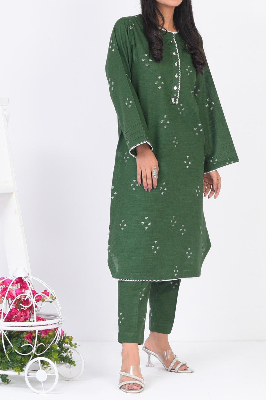 Mizaj | 2 Pc | Unstitched | Khaddar Shirt & Trouser | S2K-22096201 - Studio by TCS