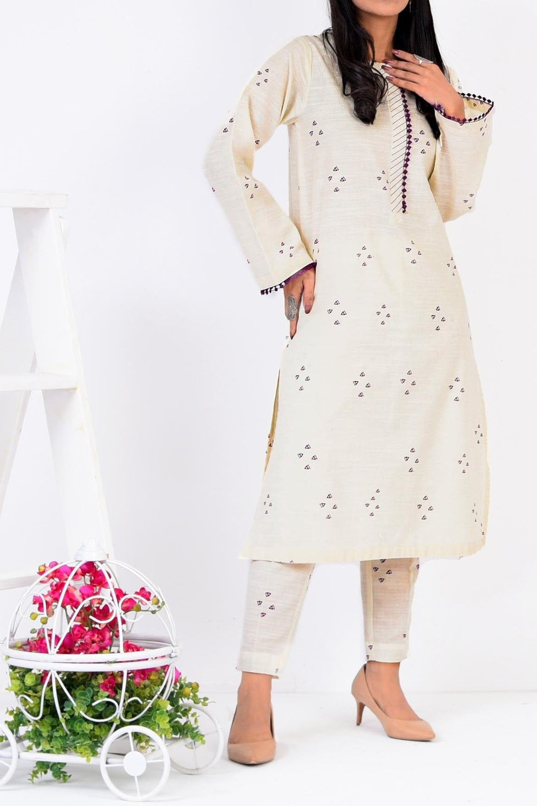Mizaj | 2 Pc | Unstitched | Khaddar Shirt & Trouser | S2K-22096202 - Studio by TCS