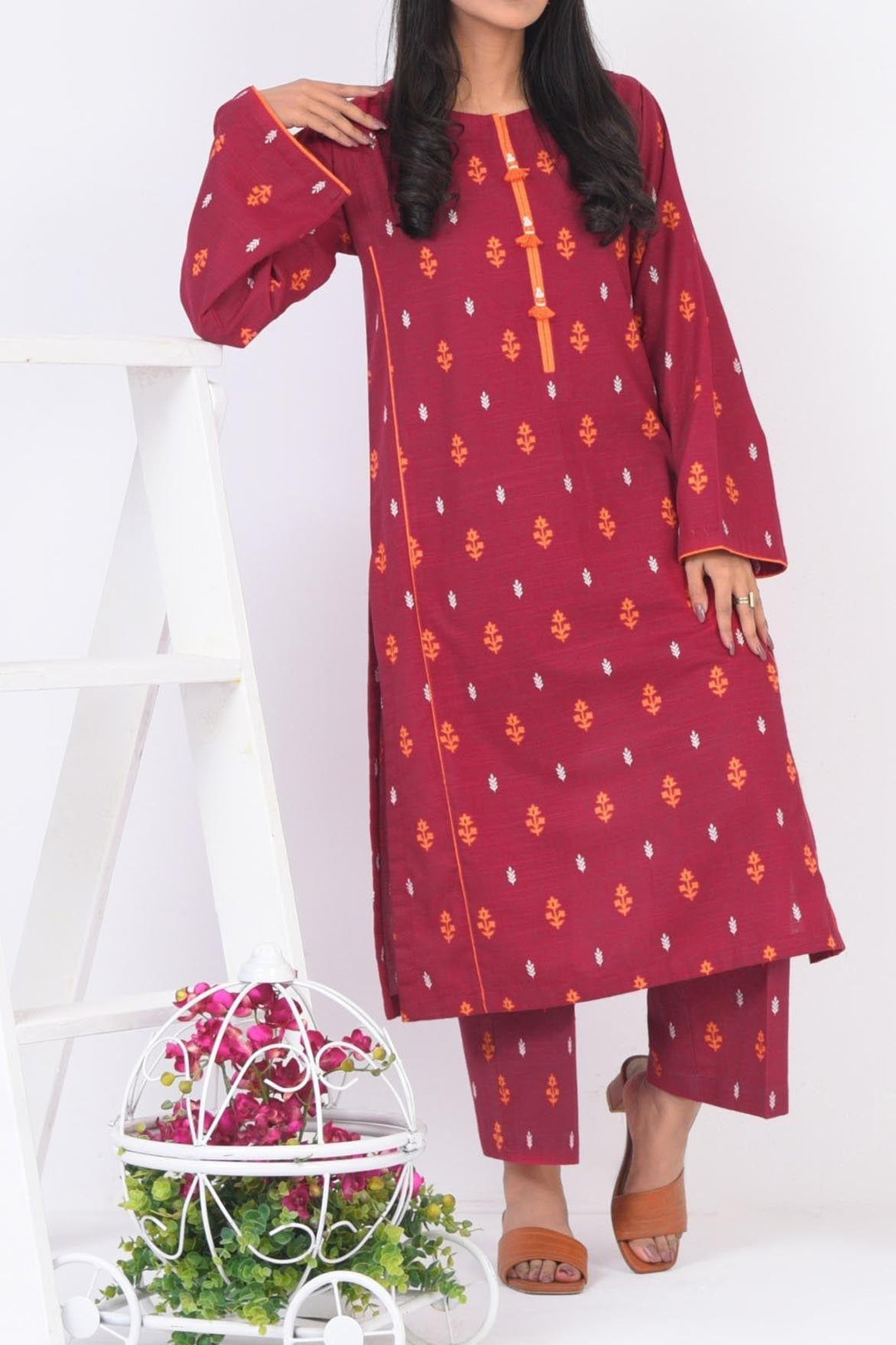 Mizaj | 2 Pc | Unstitched | Khaddar Shirt & Trouser | S2K-22096203 - Studio by TCS