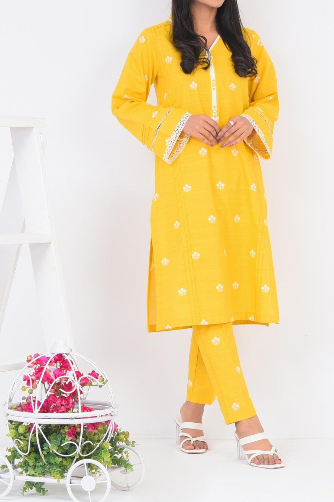 Mizaj - 2 Pc - Unstitched - Khaddar Shirt & Trouser - S2K-22096206 - Studio by TCS