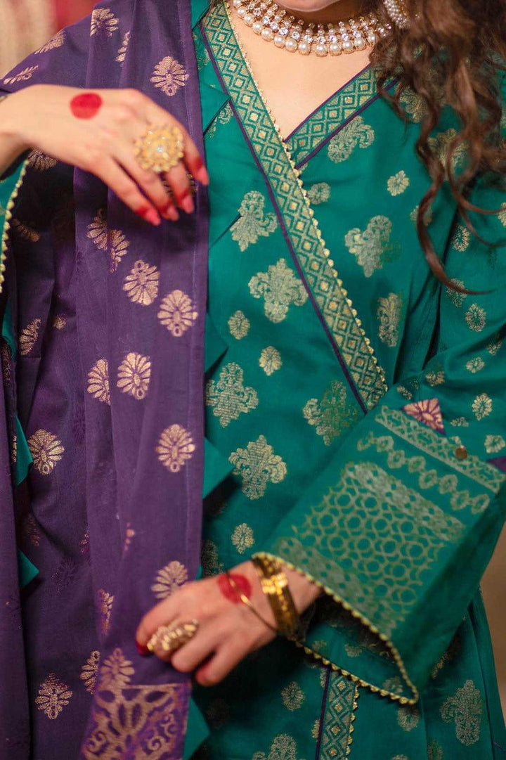 Mizaj - Unstitched Gold Jacquard - Festive Collection - 2205182 - 3 Piece - Studio by TCS