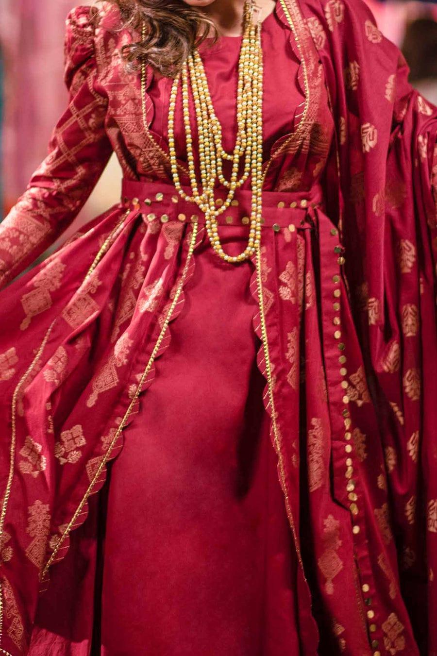 Mizaj - Unstitched Gold Jacquard - Festive Collection - 2205183 - 3 Piece - Studio by TCS