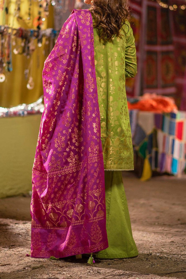 Mizaj - Unstitched Gold Jacquard - Festive Collection - 2205186 - 3 Piece - Studio by TCS