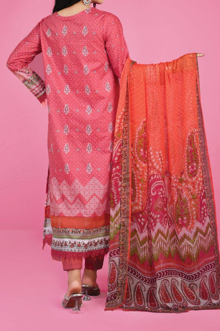 Mizaj - 3 Piece | Unstitched | Lawn with Chiffon Dupatta - S3L-2203109 - Studio by TCS