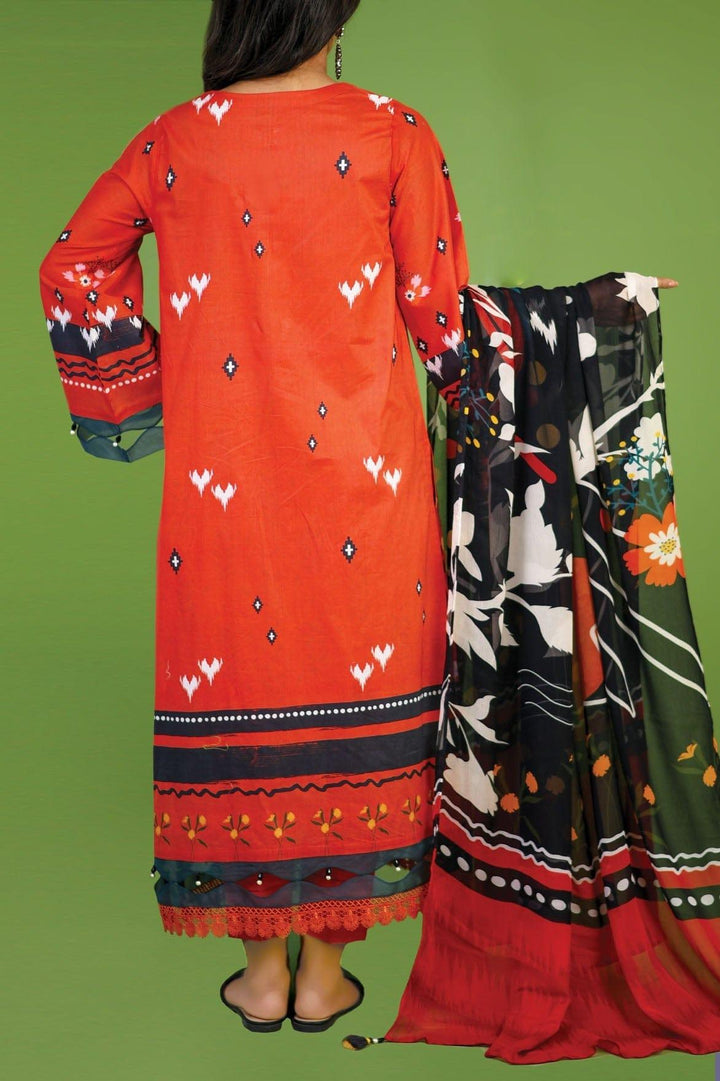Mizaj - 3 Piece | Unstitched | Lawn with Chiffon Dupatta - S3L-2203115 - Studio by TCS
