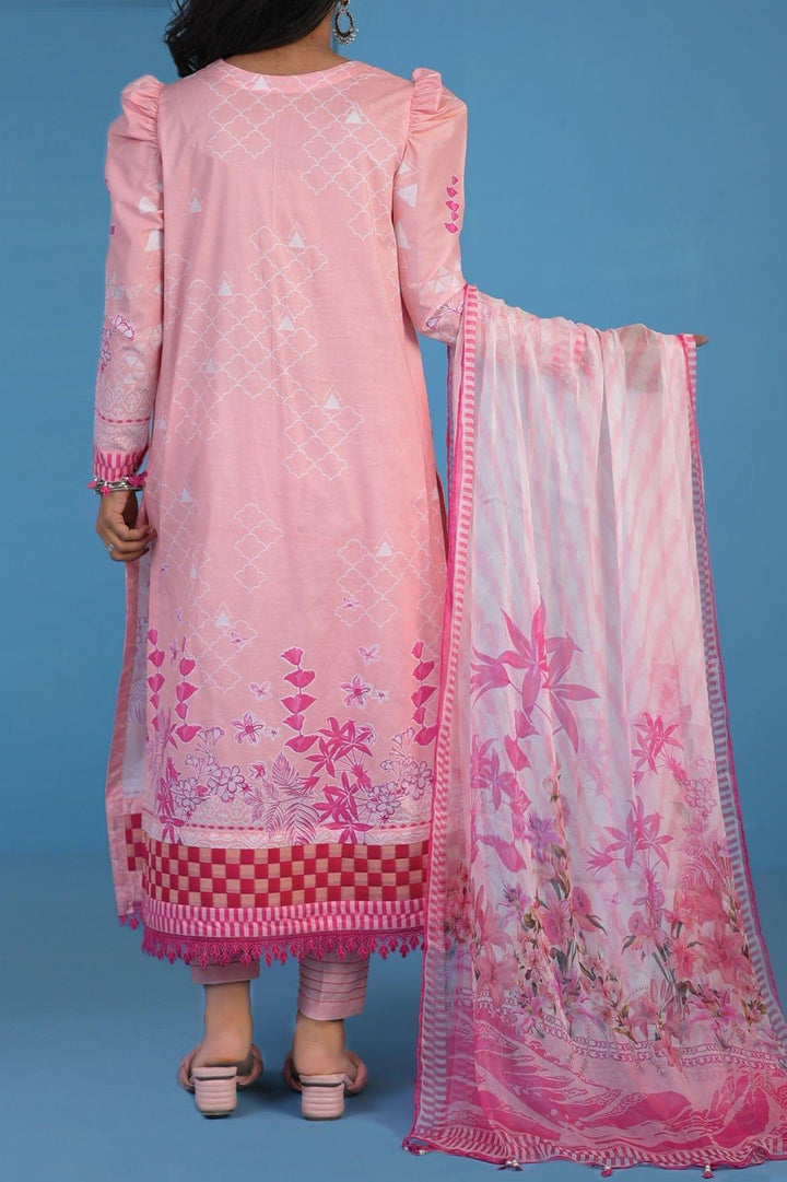 Mizaj - 3 Piece | Unstitched | Lawn with Chiffon Dupatta - S3L-2203120 - Studio by TCS