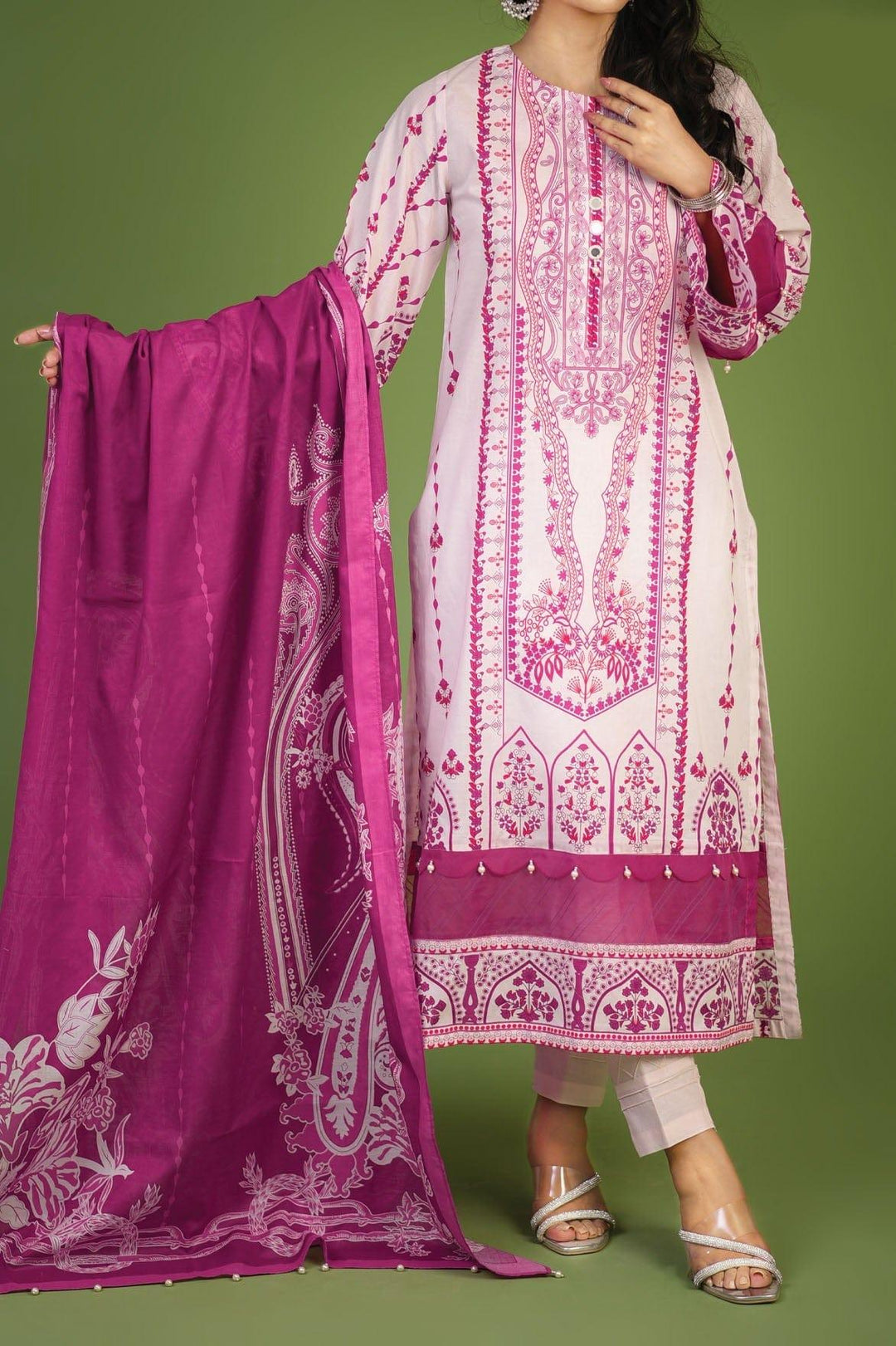 Mizaj - 3 Piece | Unstitched | Lawn - S3L-220385 - Studio by TCS