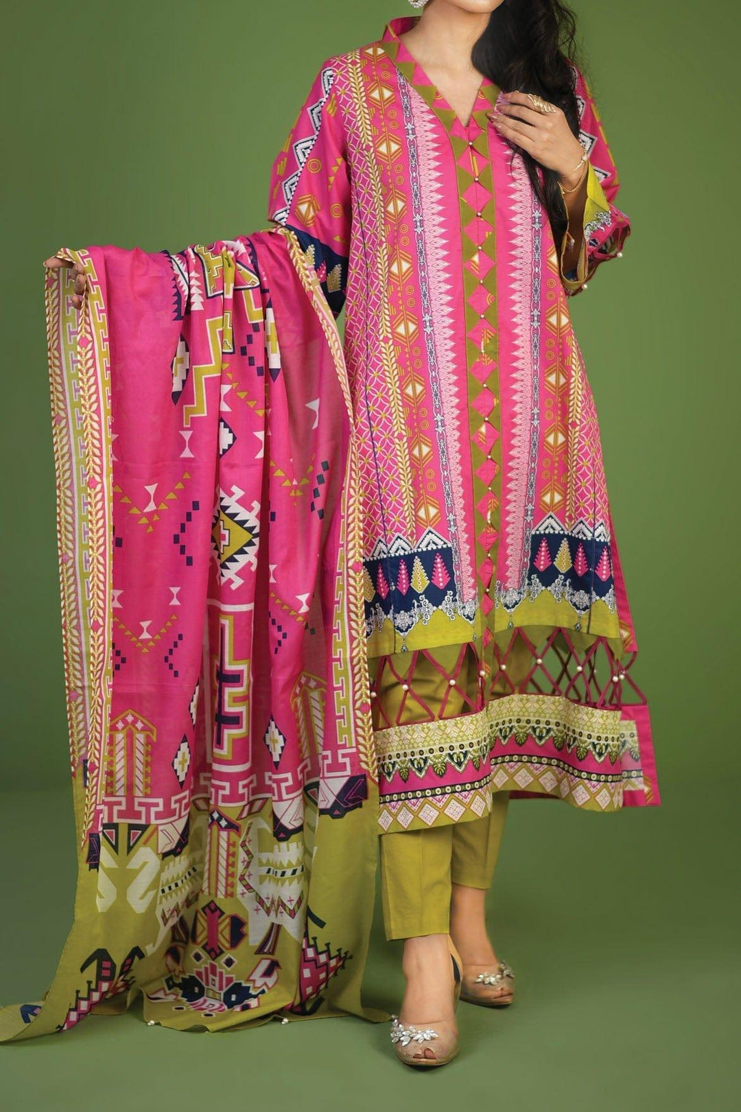 Mizaj - 3 Piece | Unstitched | Lawn - S3L-220388 - Studio by TCS