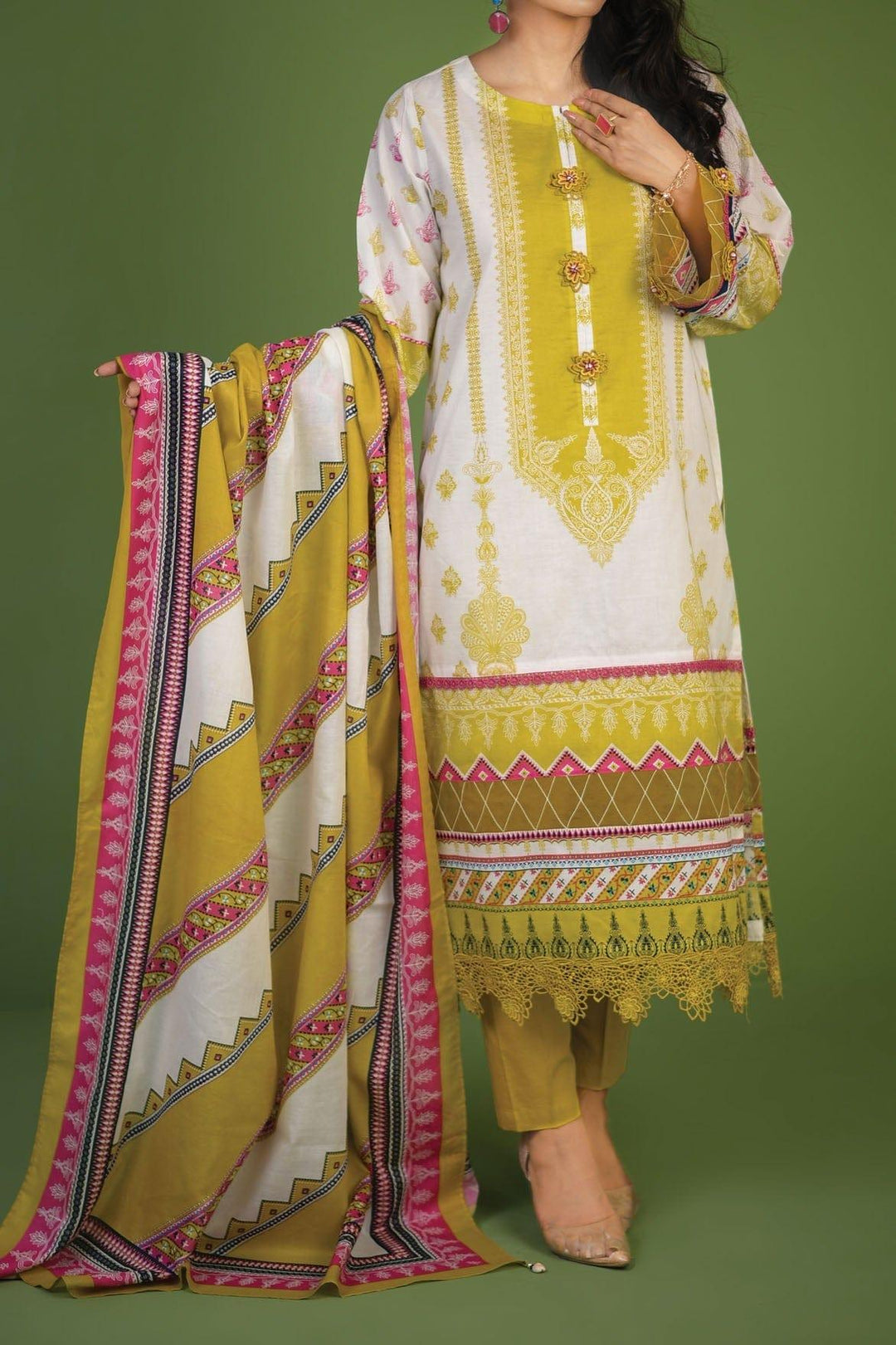 Mizaj - 3 Piece | Unstitched | Lawn - S3L-220389 - Studio by TCS