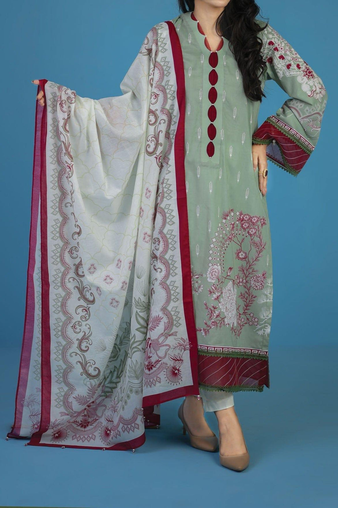 Mizaj - 3 Piece | Unstitched | Lawn - S3L-220392 - Studio by TCS