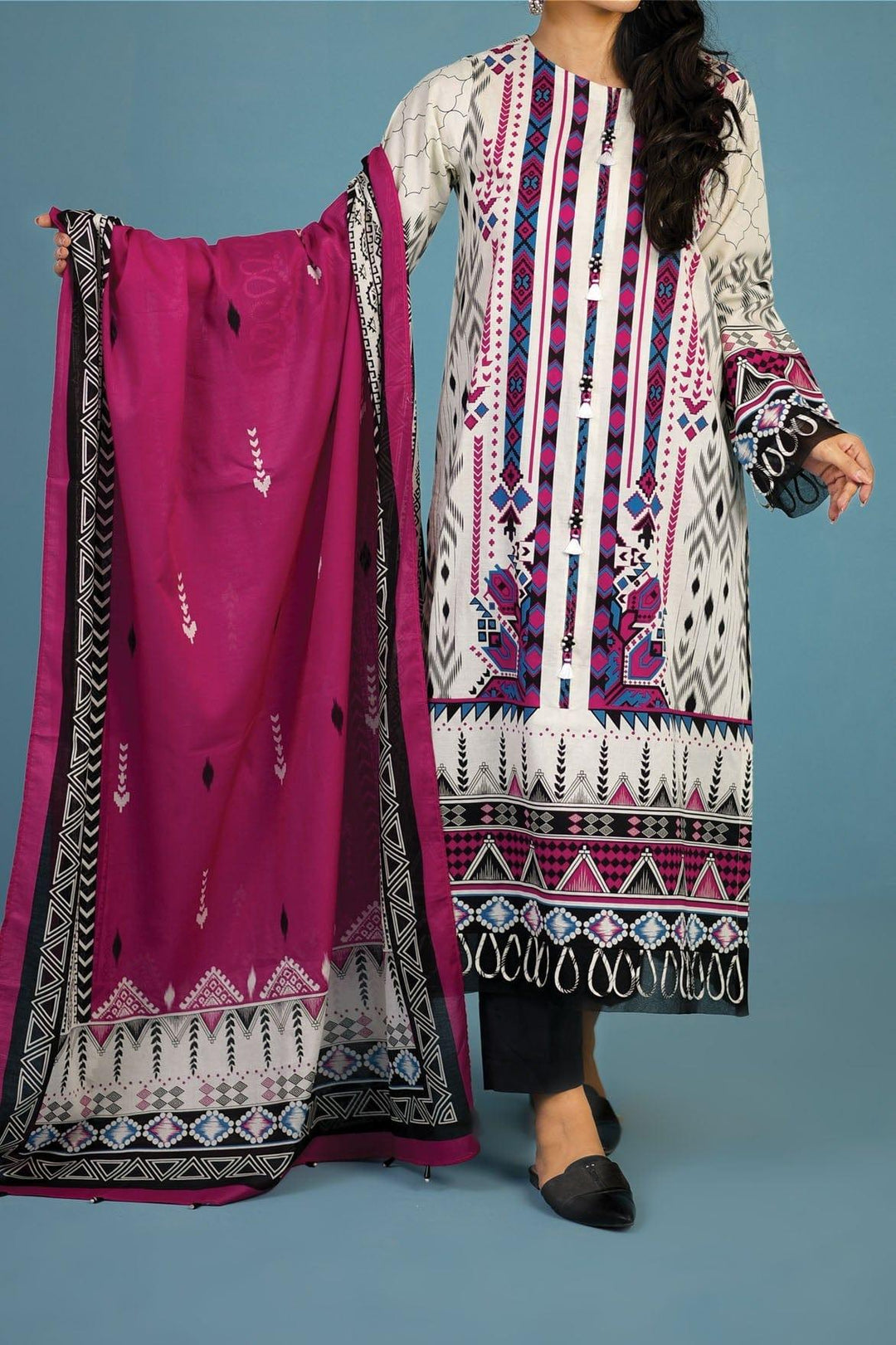 Mizaj - 3 Piece | Unstitched | Lawn - S3L-220395 - Studio by TCS