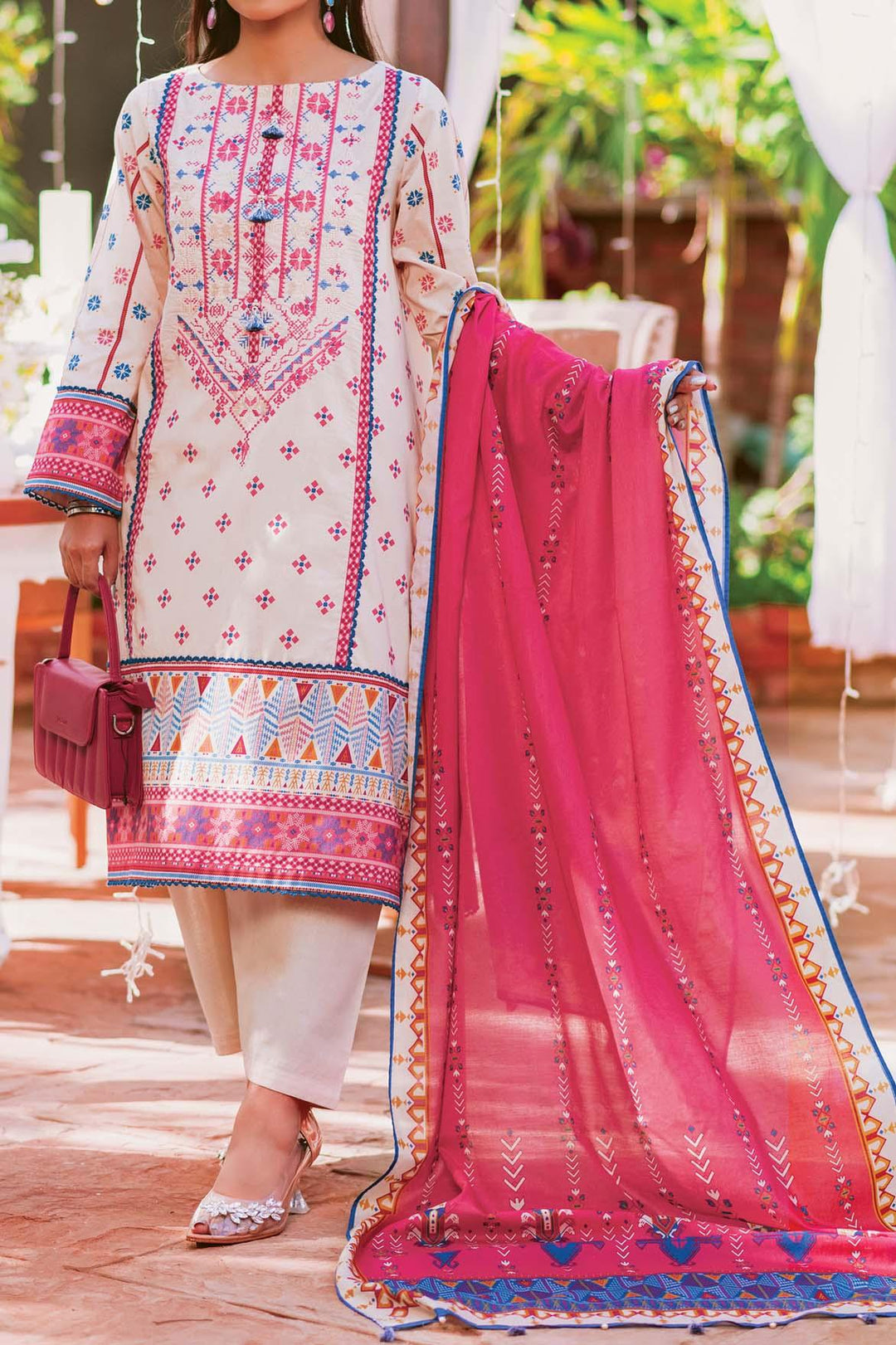 Mizaj - 3 Piece | Unstitched | Embroidered Lawn - S3LE-220113 - Studio by TCS