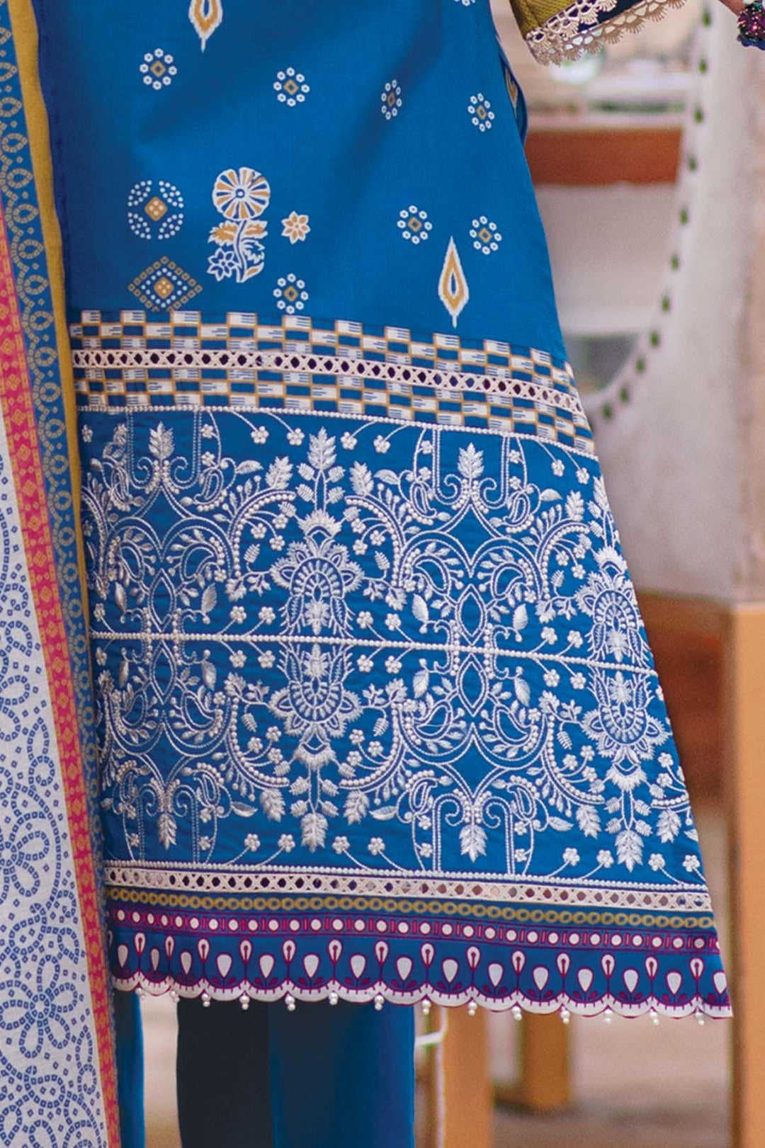 Mizaj - 3 Piece | Unstitched | Embroidered Lawn - S3LE-220114 - Studio by TCS