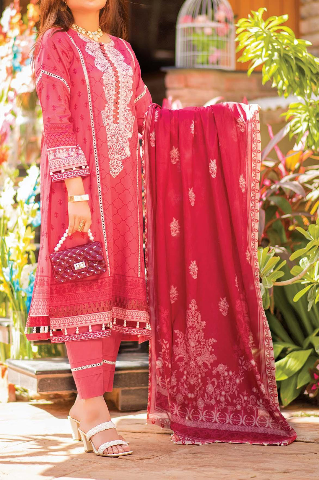 Mizaj - 3 Piece | Unstitched | Embroidered Lawn - S3LE-220115 - Studio by TCS
