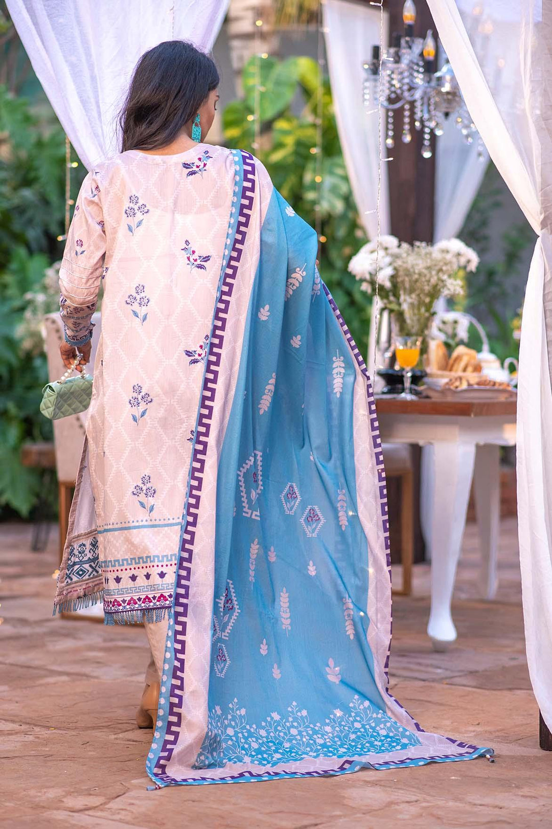 Mizaj - 3 Piece | Unstitched | Embroidered Lawn - S3LE-220117 - Studio by TCS