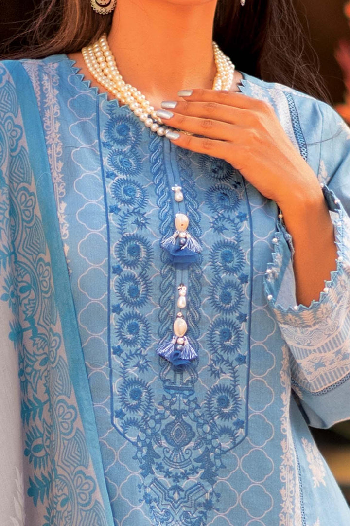 Mizaj - 3 Piece | Unstitched | Embroidered Lawn - S3LE-220118 - Studio by TCS