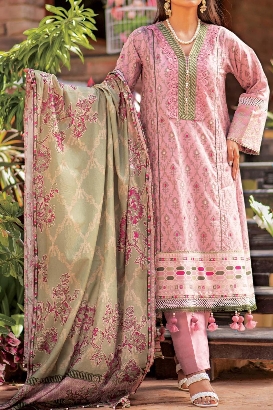 Mizaj - 3 Piece | Unstitched | Embroidered Lawn - S3LE-220121 - Studio by TCS