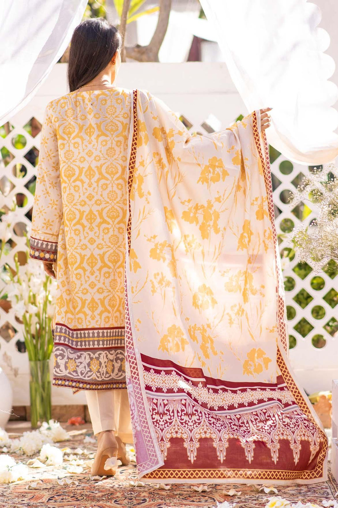 Mizaj - 3 Piece | Unstitched | Embroidered Lawn - S3LE-220122 - Studio by TCS
