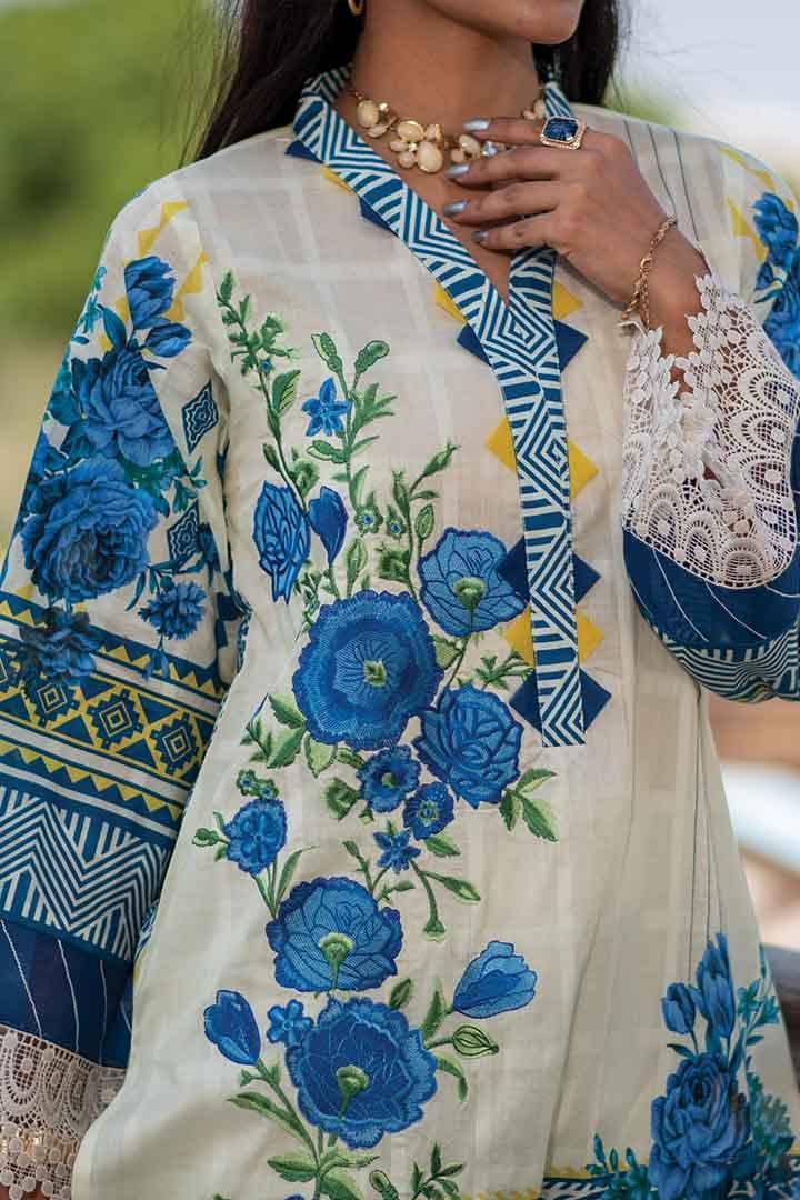 Mizaj - Unstitched Embroidered Lawn - 3 PC - Studio by TCS