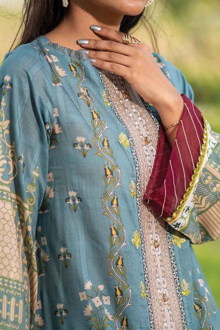 Mizaj - Unstitched Embroidered Lawn - 3 PC - Studio by TCS