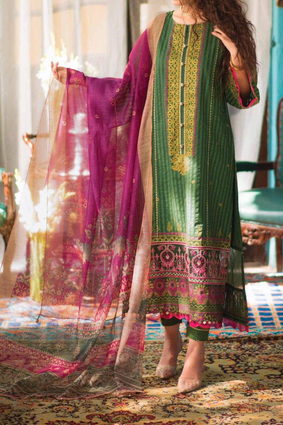 Mizaj - Unstitched Gold Paste - Festive Collection - 2203206 - 3 Piece - Studio by TCS