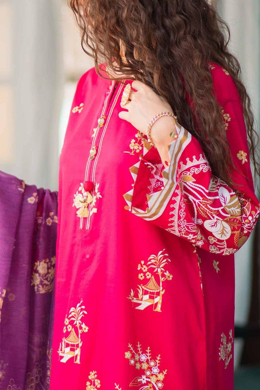 Mizaj - Unstitched Gold Paste - Festive Collection - 2203207 - 3 Piece - Studio by TCS