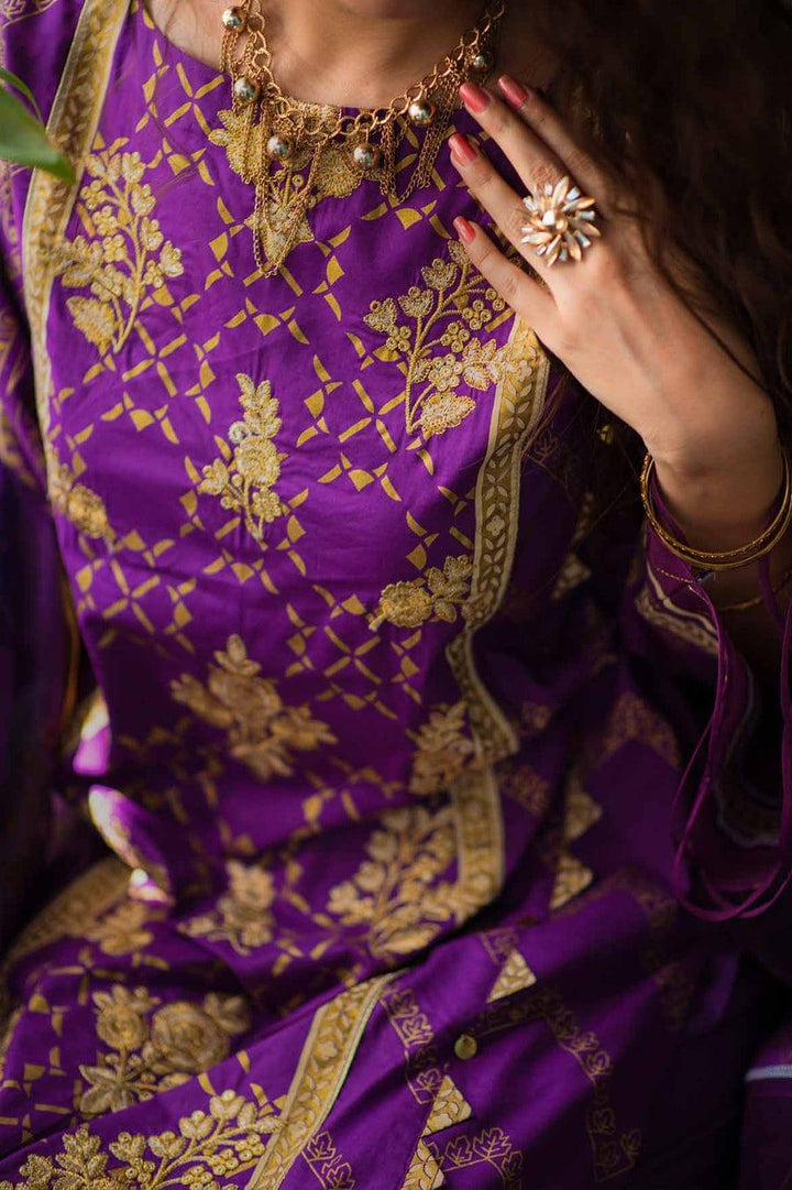 Mizaj - Unstitched Gold Paste - Festive Collection - 2203208 - 3 Piece - Studio by TCS