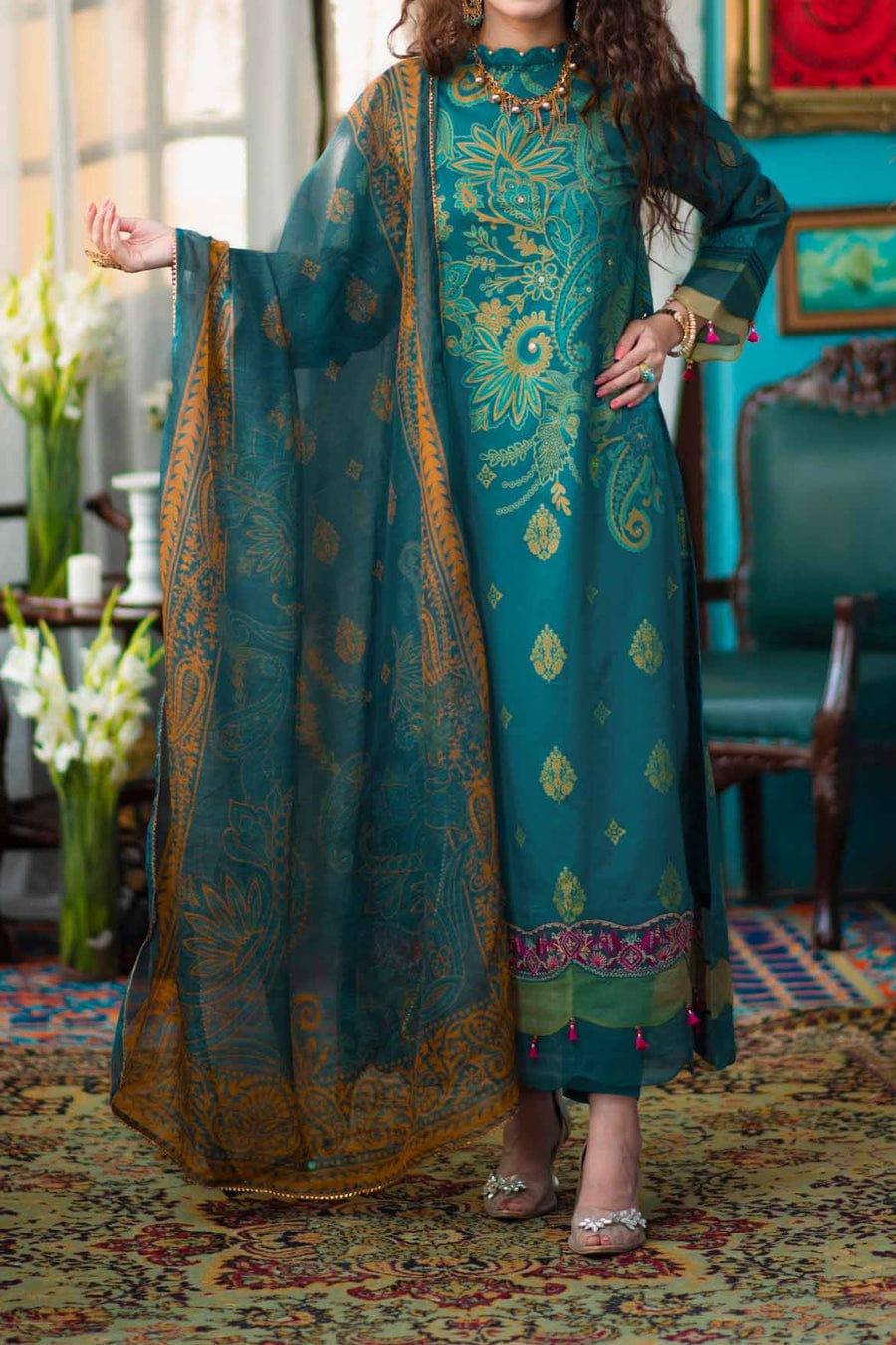 Mizaj - Unstitched Gold Paste - Festive Collection - 2203213 - 3 Piece - Studio by TCS
