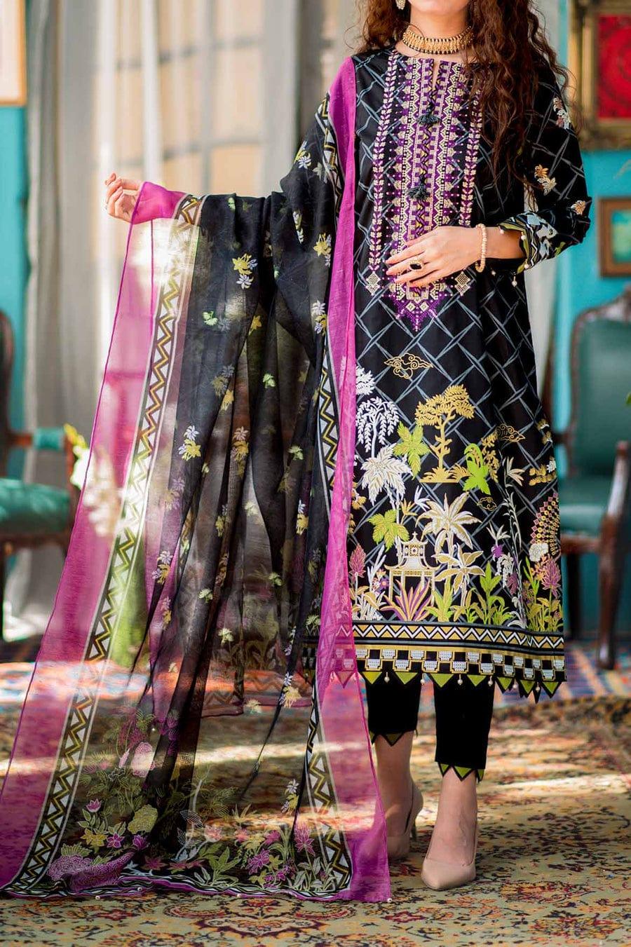 Mizaj - Unstitched Gold Paste - Festive Collection - 2203216 - 3 Piece - Studio by TCS