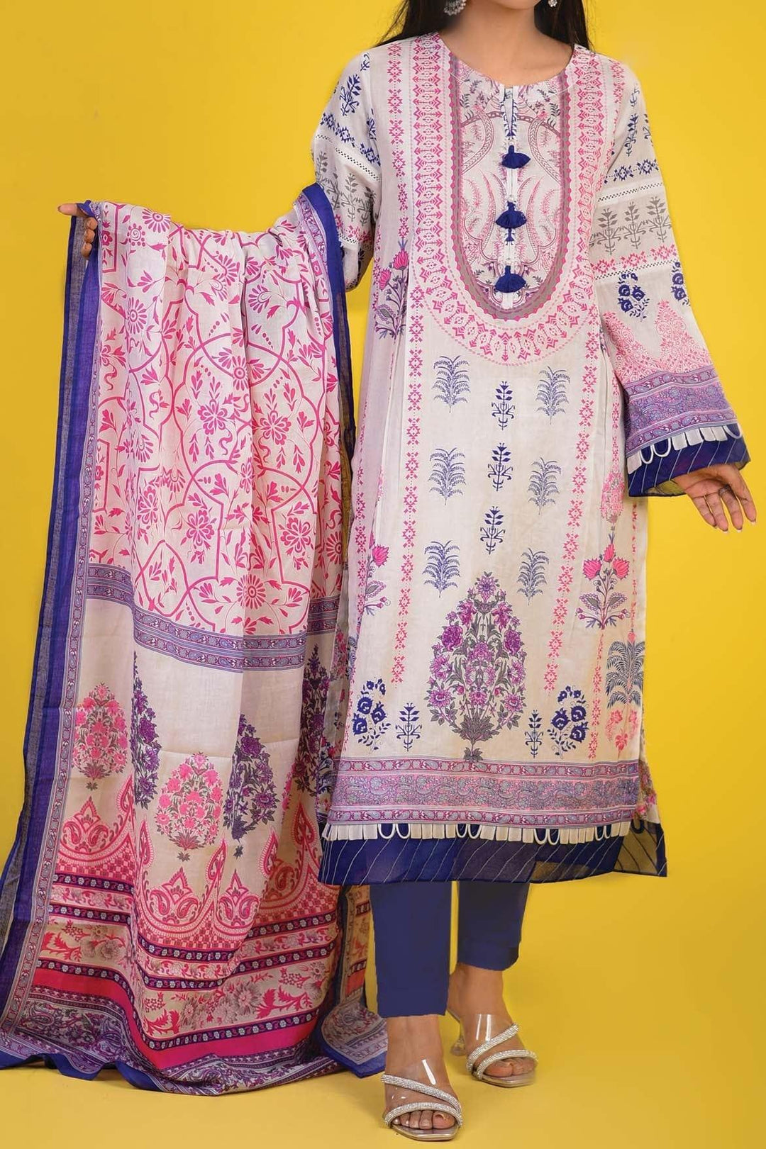 Mizaj - 3 Piece | Unstitched | Lawn - S3RL-220161 - Studio by TCS