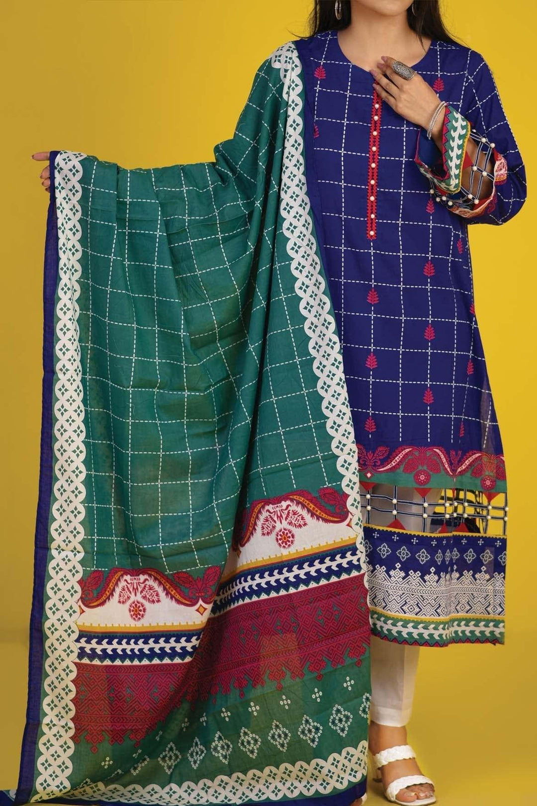 Mizaj - 3 Piece | Unstitched | Lawn - S3RL-220163 - Studio by TCS