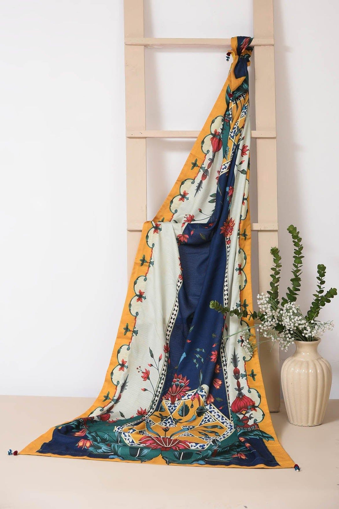 Mizaj - Printed Winter Shawl - Studio by TCS