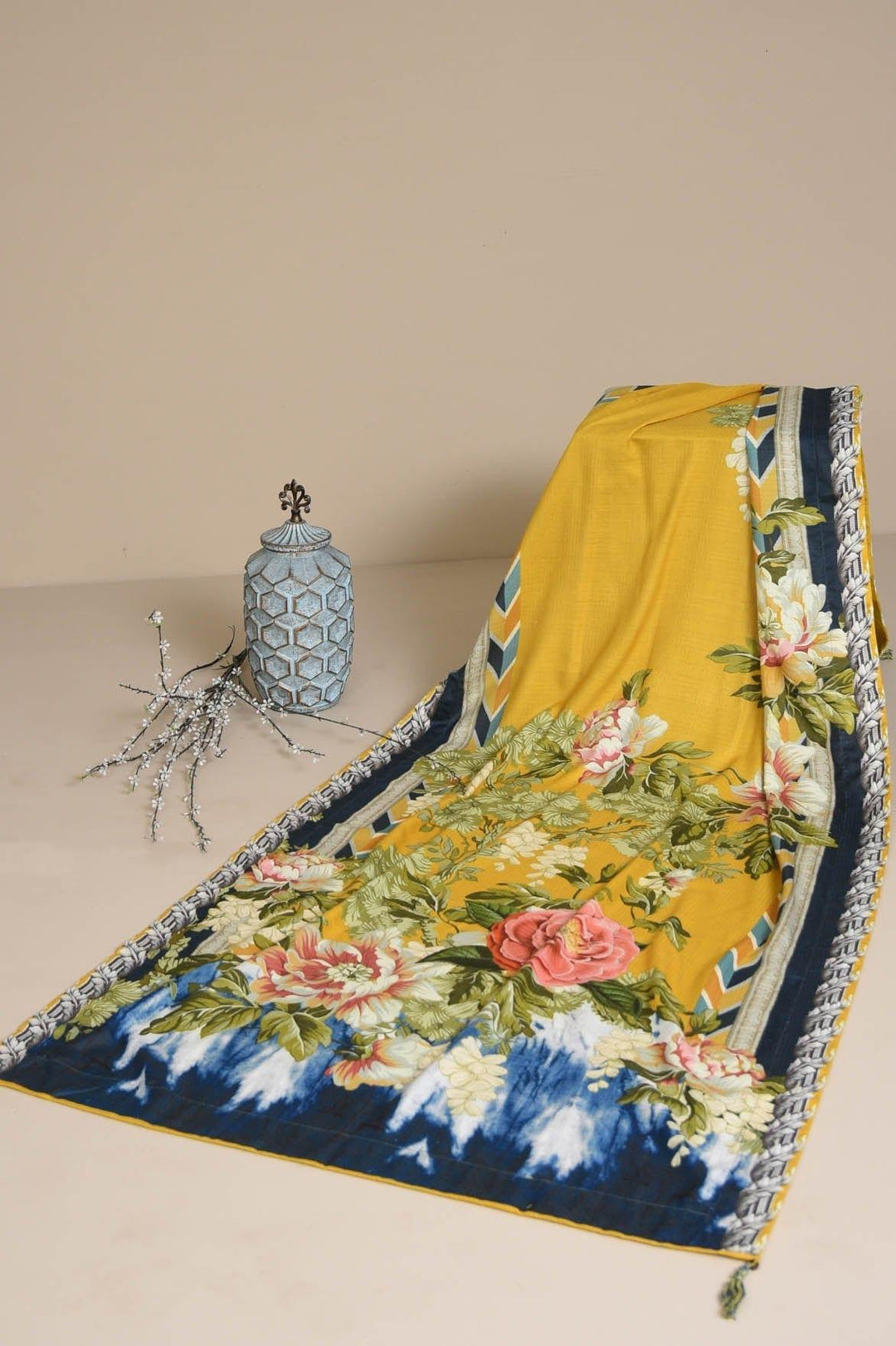 Mizaj - Printed Winter Shawl - Studio by TCS