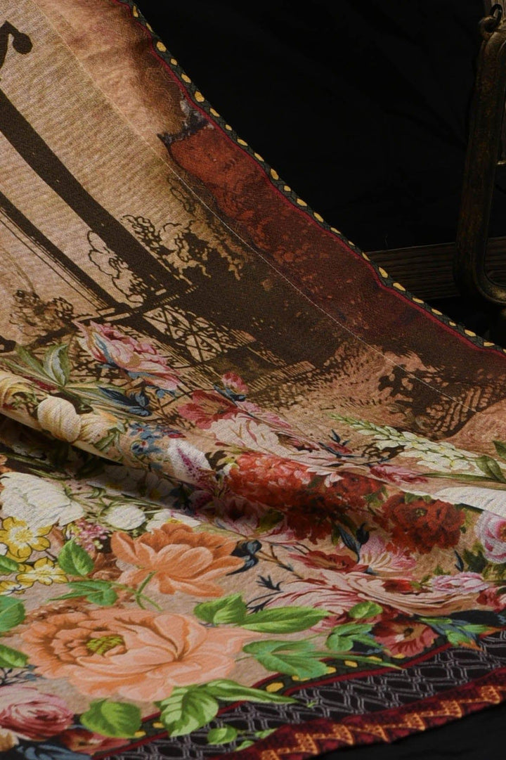Mizaj - Printed Winter Shawl - Studio by TCS