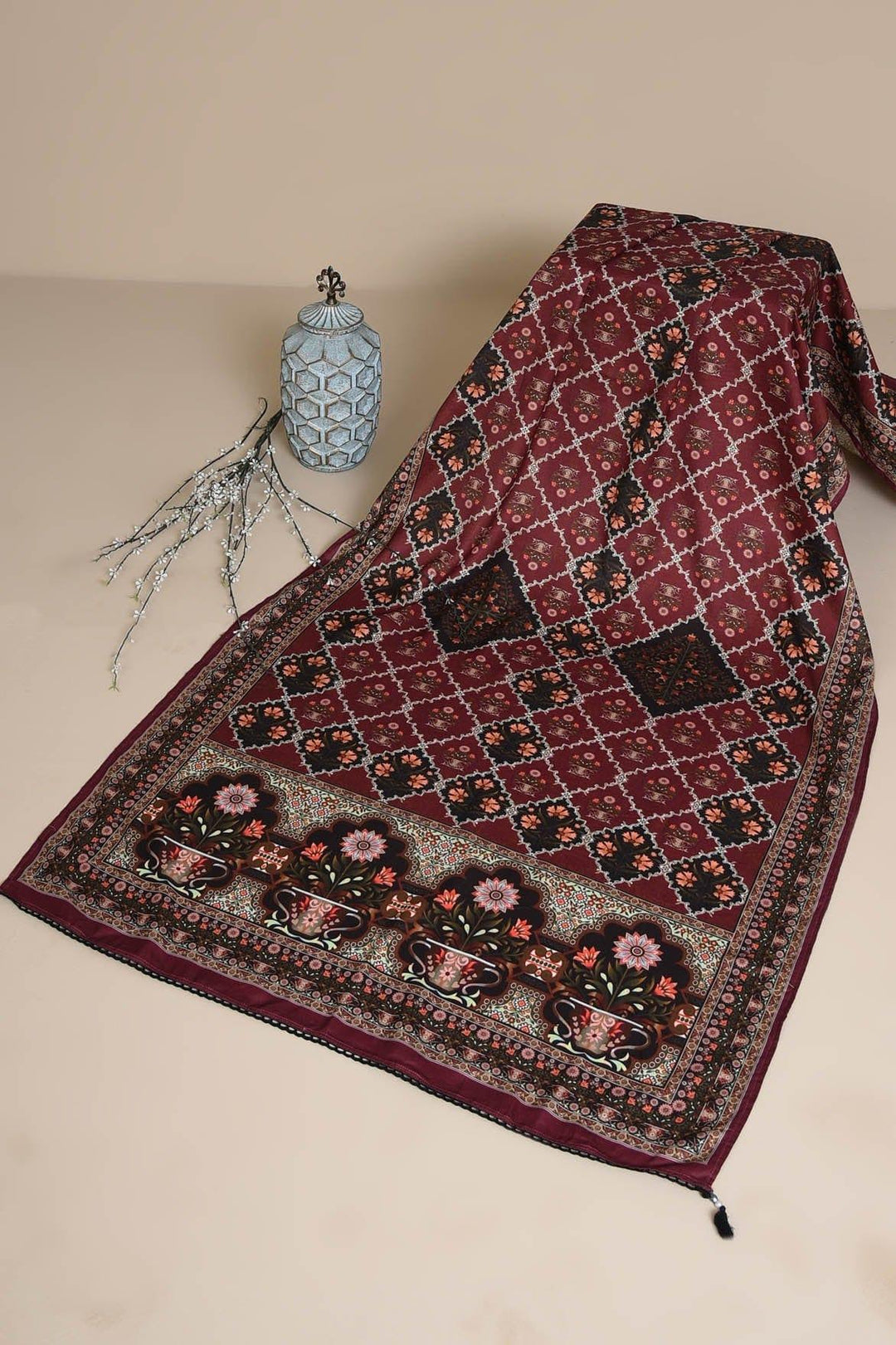 Mizaj - Printed Winter Shawl - Studio by TCS