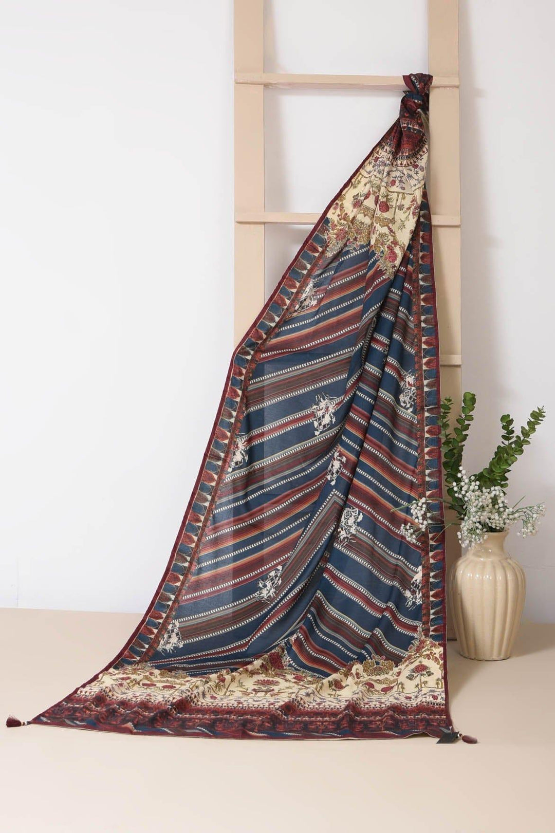 Mizaj - Printed Winter Shawl - Studio by TCS